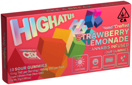 Highatus Gummies - Strawberry Lemonade